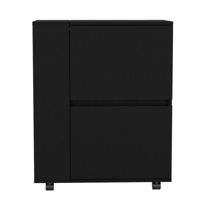 Bar Cart, Living Room, Black, Black