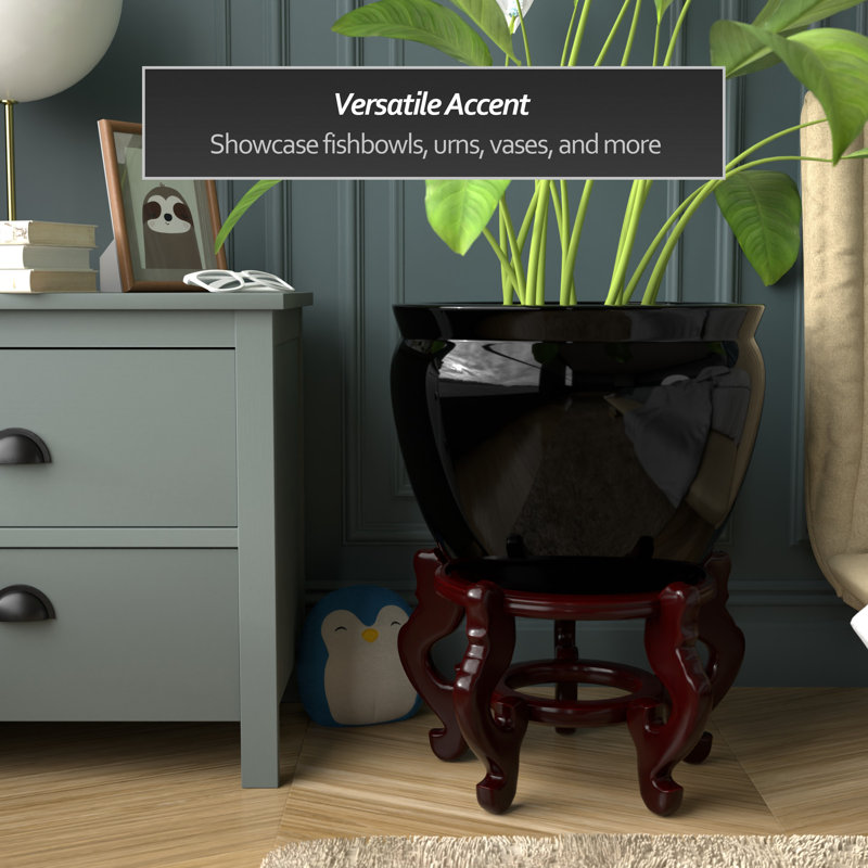 Fishbowl Stand, 10.25" H x 12.5" W x 12.5" D