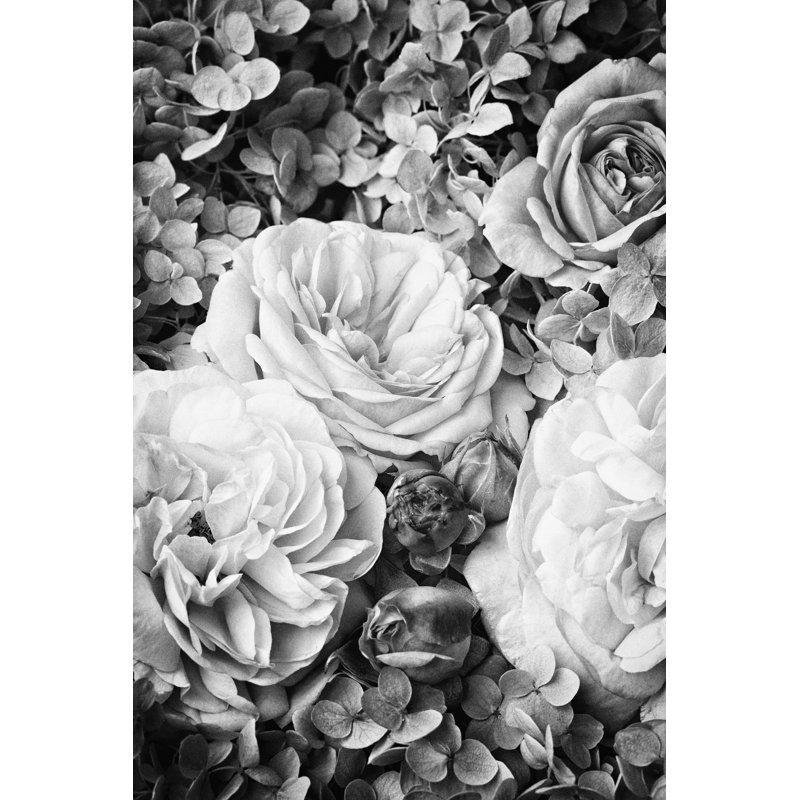 Adayre - bouquet de roses blanches et blanches par Fotomem, H 18 po x l 12 po