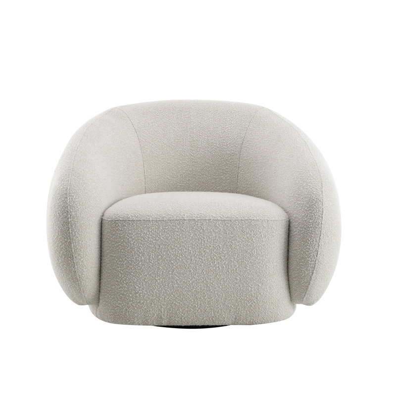 Fauteuil pivotant Aaminah, Beige