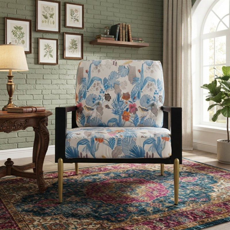 Fauteuil rembourré Floral