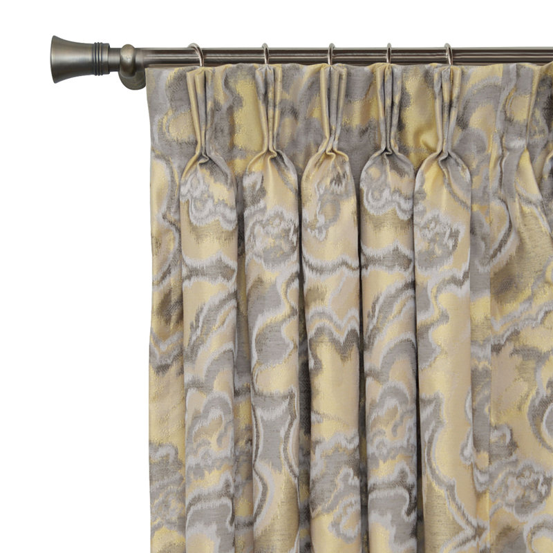 Panneau de rideau simple en polyester Amal, L 40 po x L 108 po