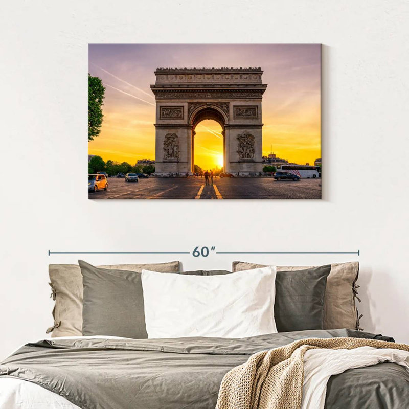 Ravi Paris Arc De Triomphe Sunset, 30" H x 45" W