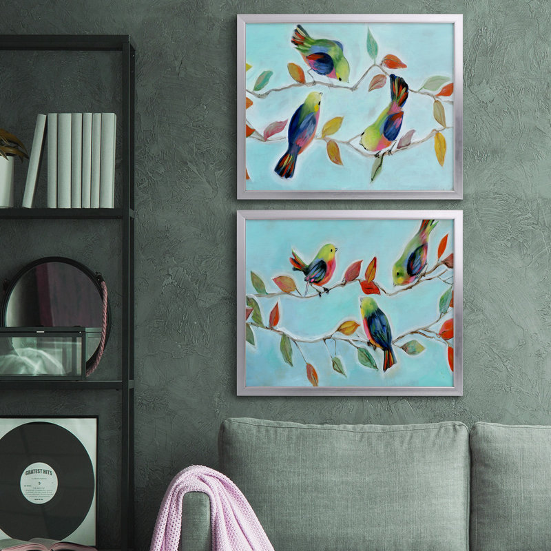 Reproduction de photo sur toile, Toile avec cadre argenté, Pas de tapis