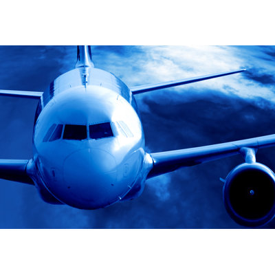 Jet Airplane Flying At High Altitude by Sharply_done - Print