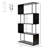 Modern S-Shaped 5 Tier Room Dividing Bookcase Wooden Storage Display Stand Shelf