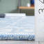 Tapis en laine / coton touffeté à la main ébène en bleu / ivoire-95854510