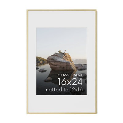 Cadre photo en métal avec verre