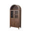 Armoire en dôme, fabriquée à partir de matériaux de haute qualité et de fabrication antique, avec un grand espace de rangement, noyer