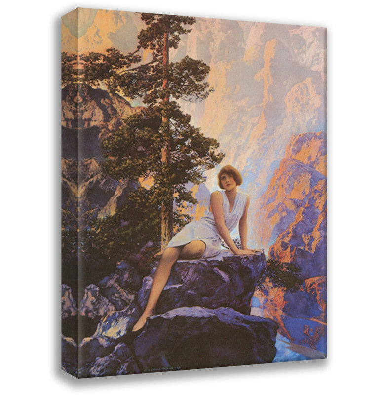 Solitude by Maxfield Parrish Gallery Wrapped Canvas, 18" H x 13" W