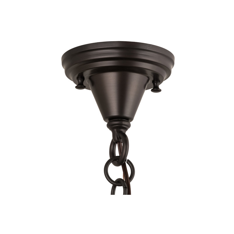 1 - Light Mahogany Bronze Lantern Pendant