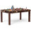 Solid Wood Board Game Table for 4-6 Players, Storage, Non-Slip Mat, for DND & Poker