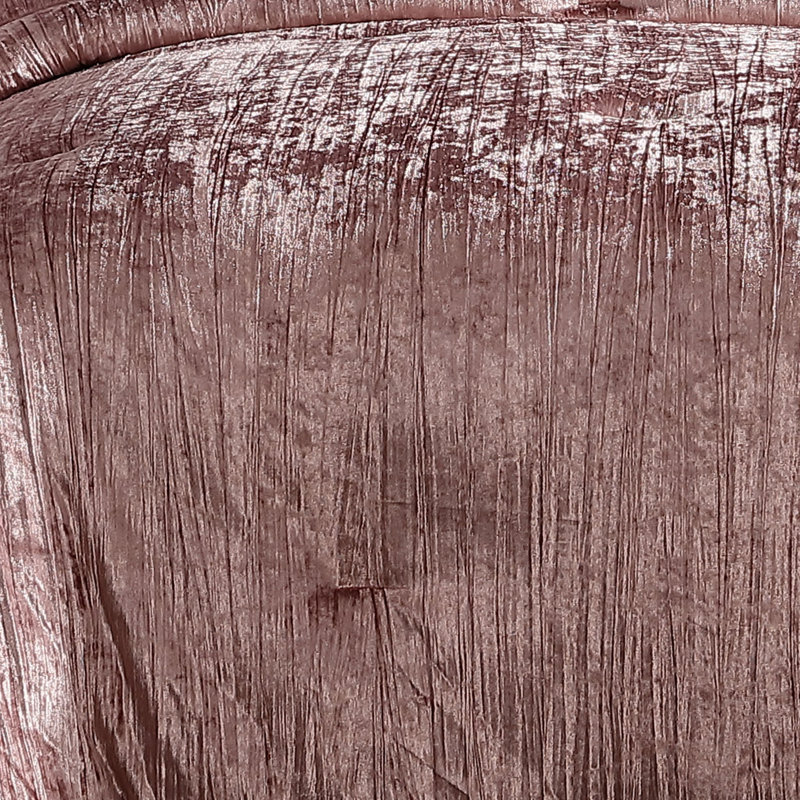 Spice Velvet Twin Comforter Set with Quilted Shams