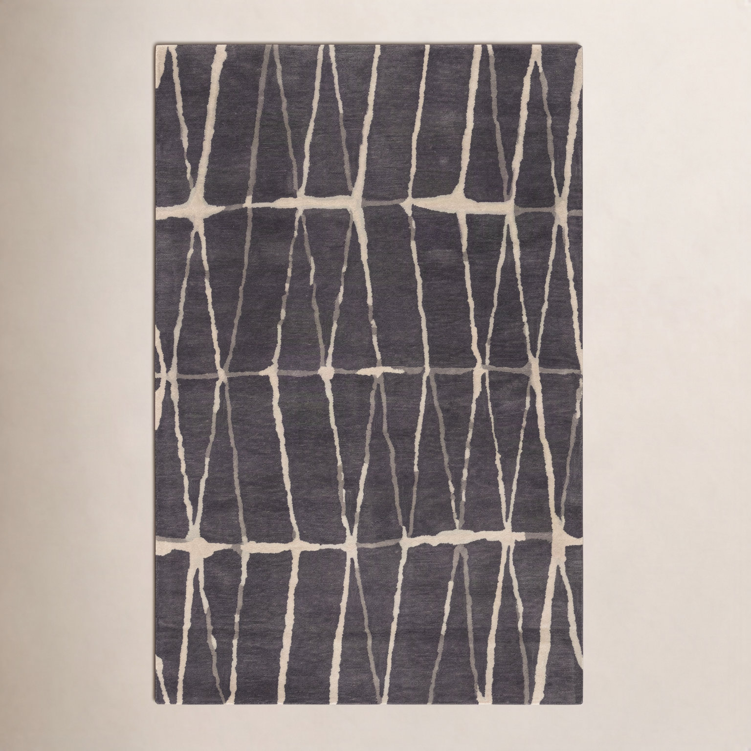 Pete Hand-Tufted Geometric Wool Rug, Rectangle 12' x 15'
