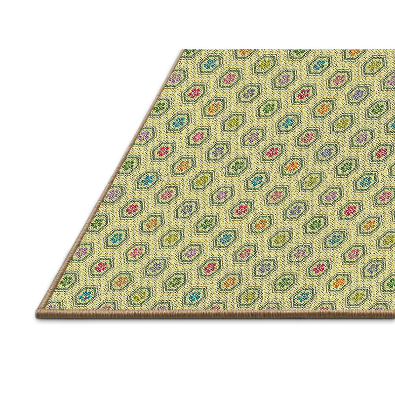 Tapis de zone verte à motif, Rectangle 2 pi x 4 pi