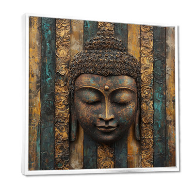 Impression sur toile de Bouddha, "Whispering Path Of Buddhism III"