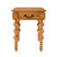 Table de bout vintage étroite en bois massif avec tiroir, côté pour le salon, matériaux naturels de haute qualité, chaleur, conception à bulles sur les pieds, tiroir de rangement en bois naturel et en bois d'hévéa, assemblage rapide, idéal