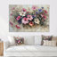Rose et blanc, pétunia floral - ensemble d'art mural pétunias