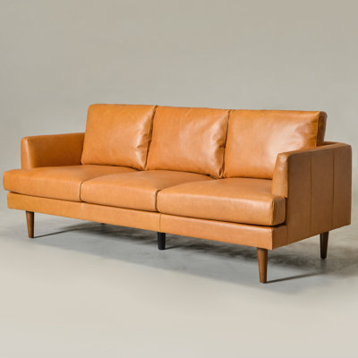 Miller 84" Genuine Leather Sofa