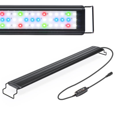 19w Led Aquarium Light For 30"-36" Fish Tank, 10 Levels Of Brightness, Timer Auto On/off