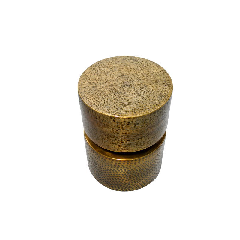 Double Damru Brass Antique