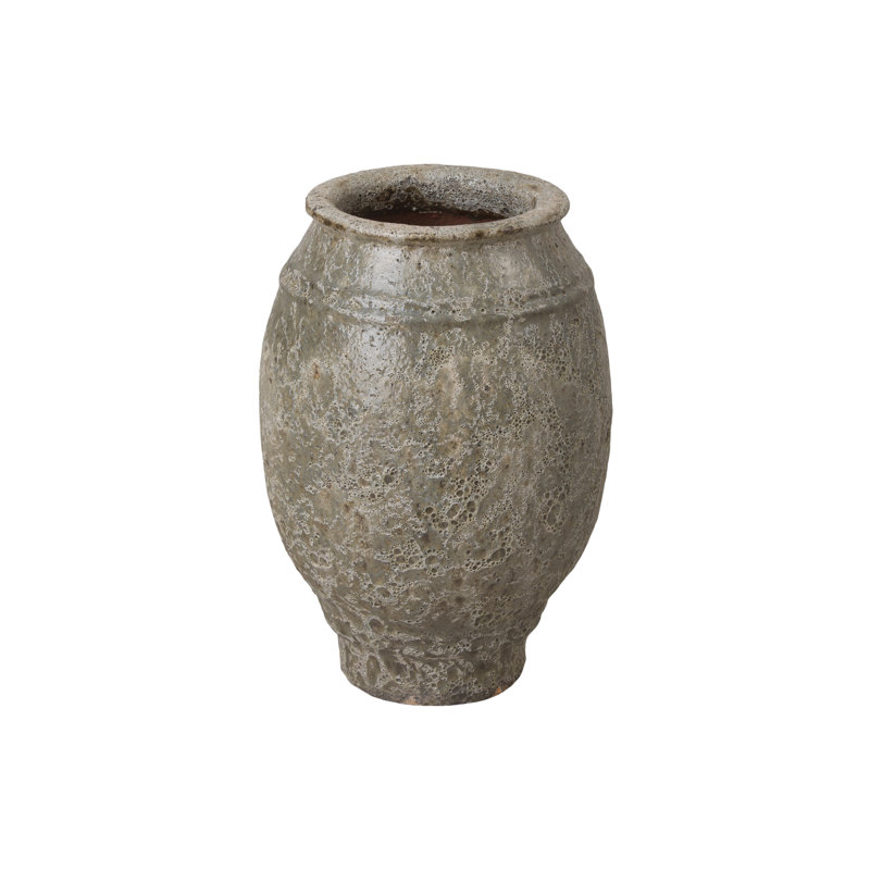 Pot de fleurs en céramique Ekansh, H 20 po x l 15,5 po x P 15,5 po