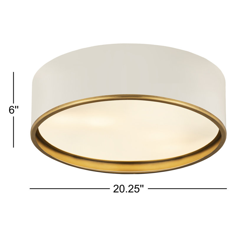 Plafonnier encastré à intensité variable 4 lumières Branston, Blanc