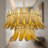 5-Light Dimmable Gold Leaf Tiered Chandelier