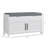 Shoe Bench, Entryway Bench With Shoe Storage, Cushion, Hidden Compartments, Adjustable Shelves And Shutter Doors, 35.4" Shoe Organizer