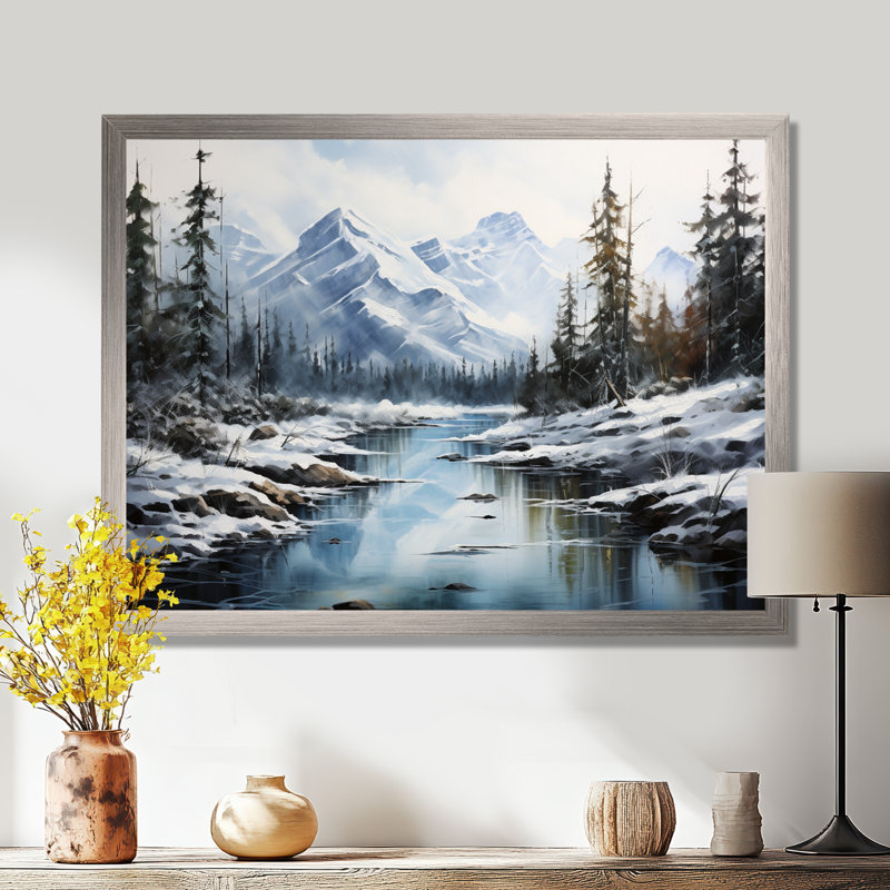 Canada Misty Mountain Majesty IV - Canada, art mural, H 30 po x l 40 po x P 1,5 po, Toile tendue
