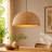 22.5 Inch Wide Retro Lantern Pendant Lamp With Natural Rattan Shade