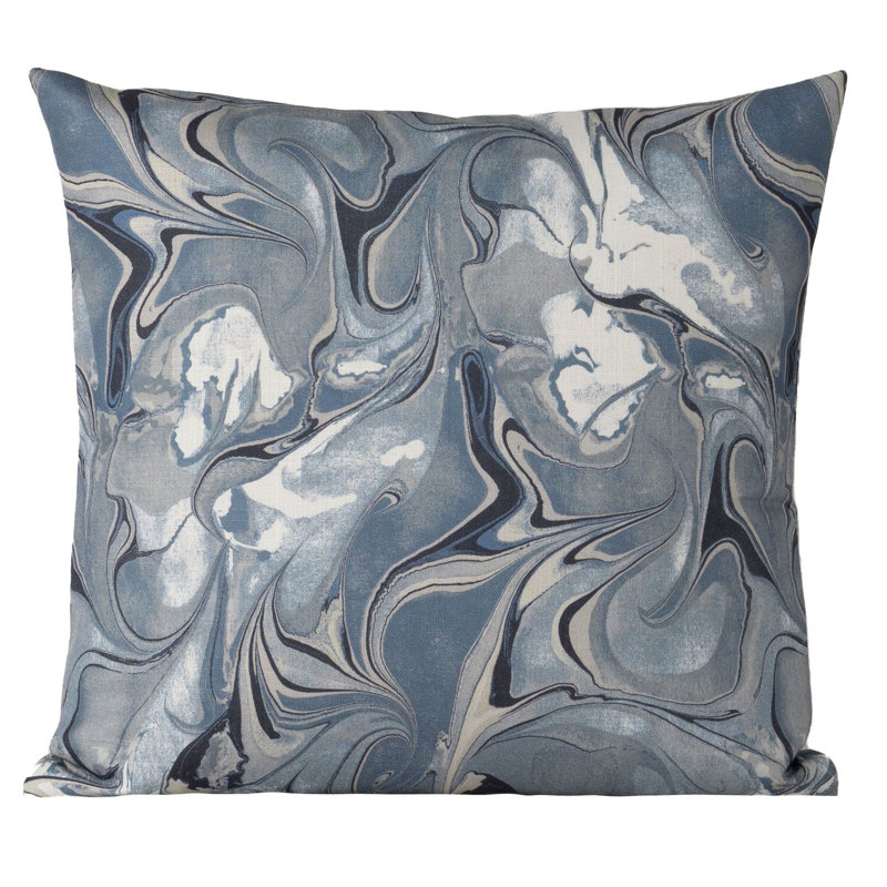 Abstract Reversible Throw Pillow, 25" x 25"