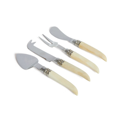 Pyper 4 Piece Stainless Steel Cheese Serving Set