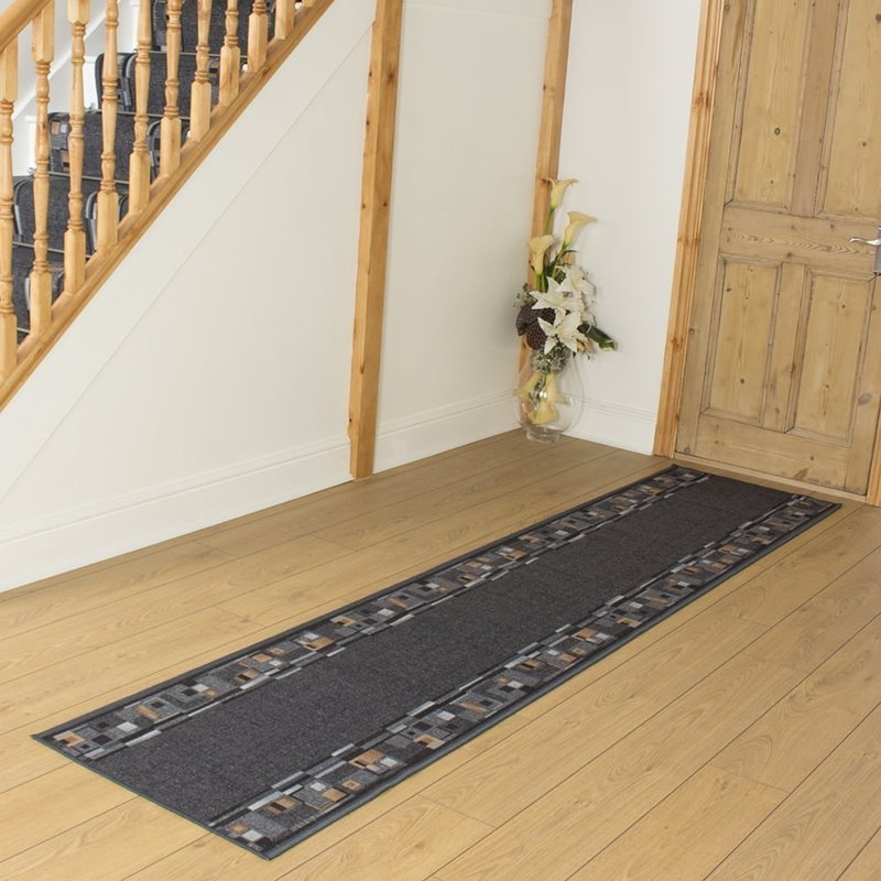 Bainbridge Island Hooked Graphite Indoor Rug, Runner 150cm x 66cm