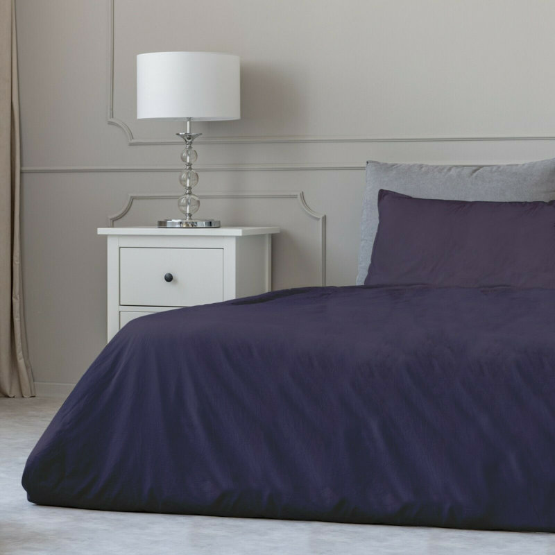 Ensemble de draps en micro-fibre, Mauve, Ensemble de draps pour grand lit + un drap-housse 