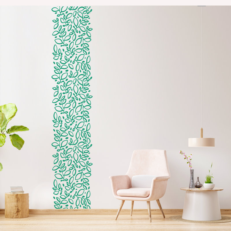 Adhésif décoratif feuille, Vert
