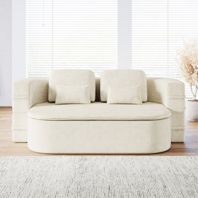 75"2-In-1 Foldable Sofa