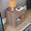Maybery 1 Drawer Bedside Table With Open Shelf, Bedroom Storage Cabinet-1701984673-1812098736