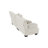 Cloud Couch 2 Seater Sofa For Living Room, Chenille 2 - Seat Sofa With 2 Lumbar Pillows And 2 Throw Pillows,Chenille White-845411993