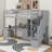 Twin Size Loft Bed With Desk And Drawers-377568924