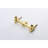 Wall Mounted Faucet Bathroom Sink - Gold Finish, Pop-Up Drainage System, Easy Water Control For Temperature Control, Drain Mechanism, Stainless Steel Finish-121638415