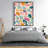 Dots and bops - 48"x60" Framed canvas