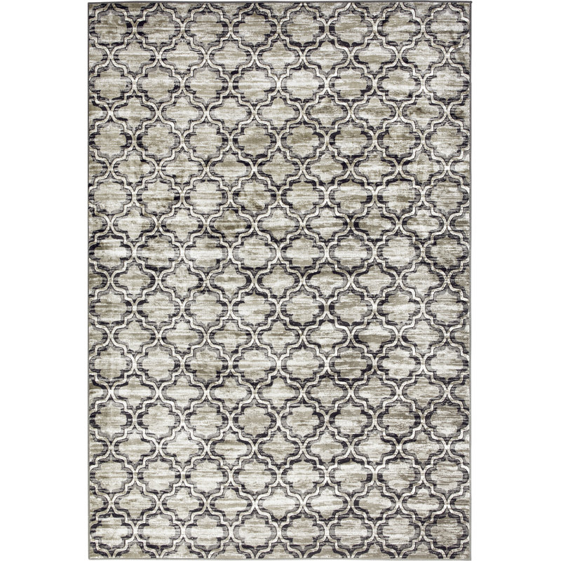 Manske Geometric Hand Woven Area Rug, Rectangle 240 x 340cm