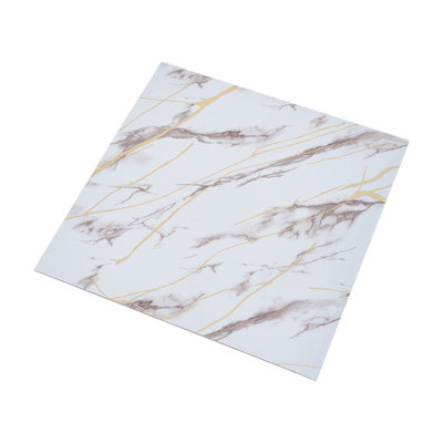 10Pcs Self-Adhesive Marble Pattern Wall Tile Stickers