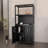 Black Bamboo Storage Cabinet, Separate Bathroom Cabinet With 2 Doors, Floor Cabinet Organizer For Living Room, Kitchen, Entrance-621041214