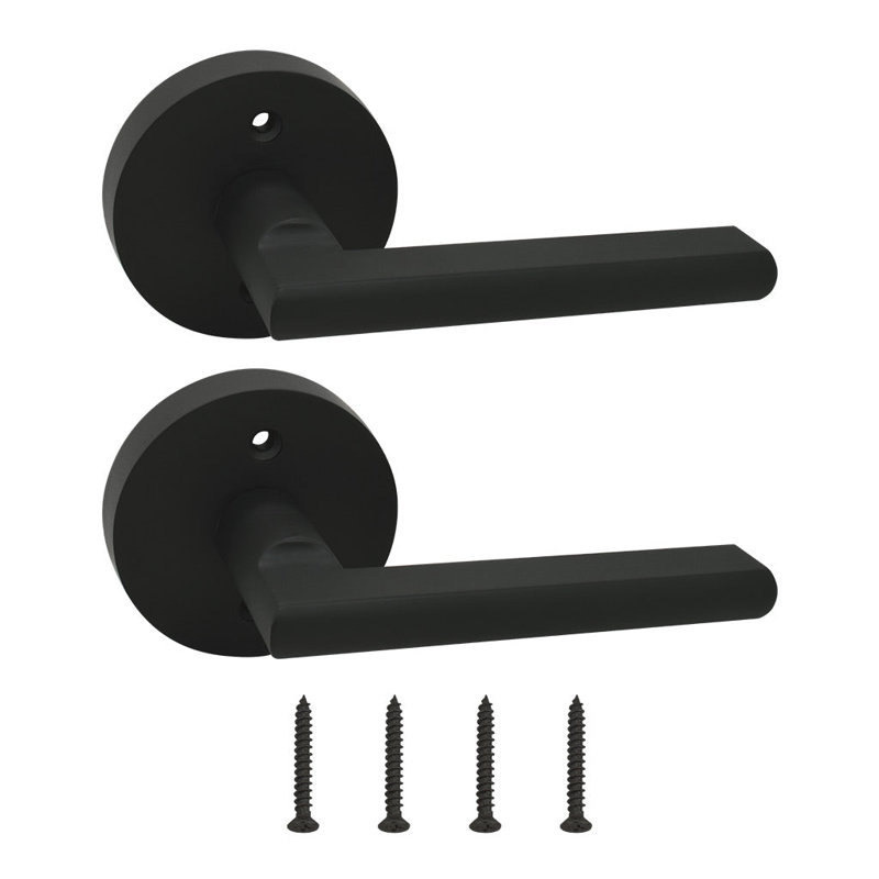 Matte Black Double Dummy Door Lever