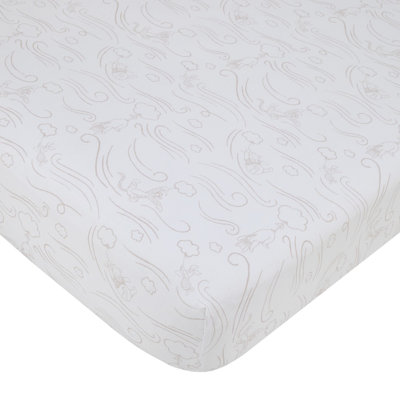 NoJo Disney Winnie the Pooh - Blustery Day Clouds Fitted Crib Sheet -  8019003R