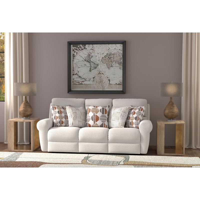 Canapé inclinable électrique Argent, Cream