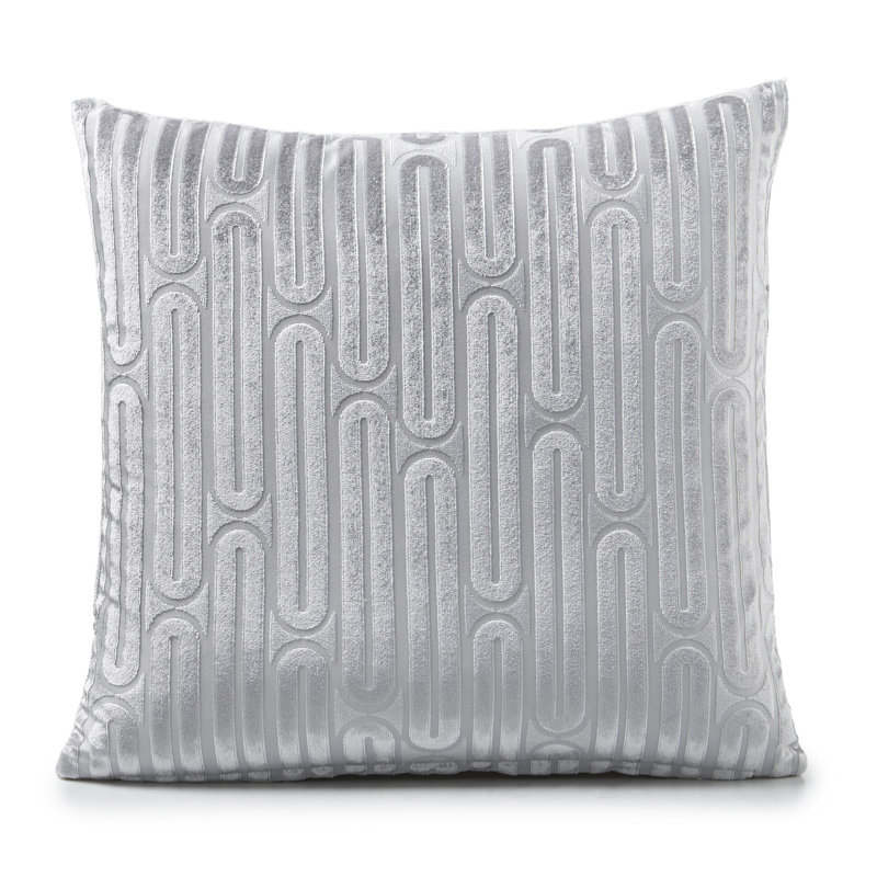 Geometric Scatter Cushion Cover, Silver