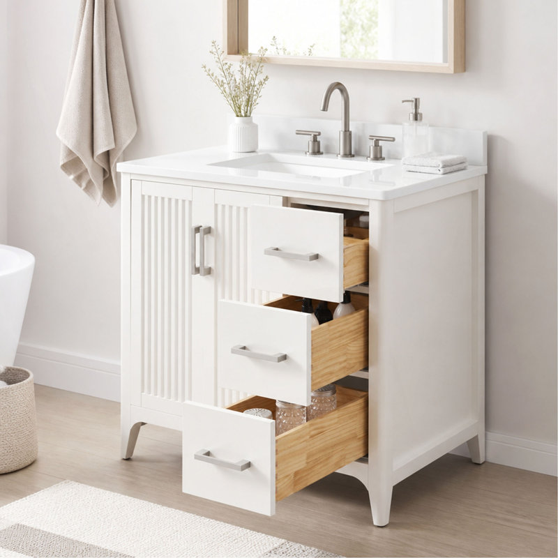 Freestanding Standard Free Standing Single Double With Top, Blanc, Argent